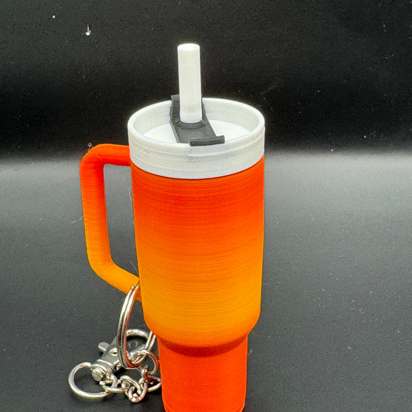 4-Inch Mini 'Stanley' Cup Keychain Chapstick Container