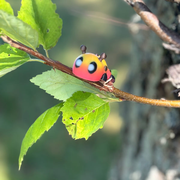 plastic animal in tree